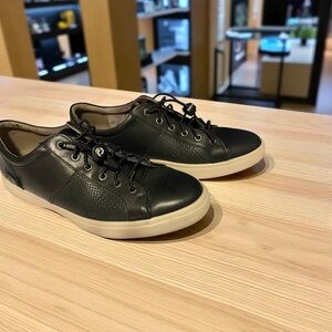 Rockport CityLites Leather Sneakers Men’s 9.5 Black Comfort Casual Shoes 👟